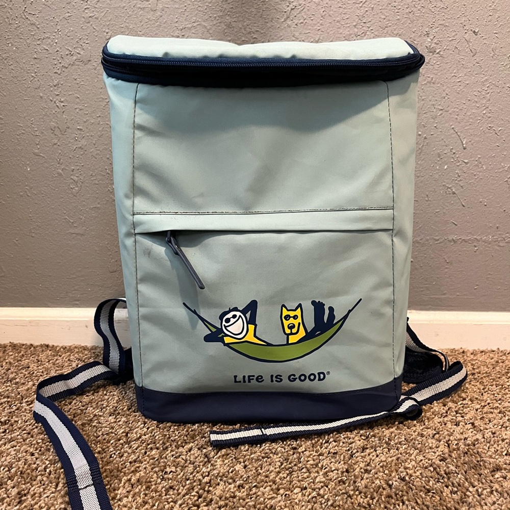 Life is good backpack cooler
